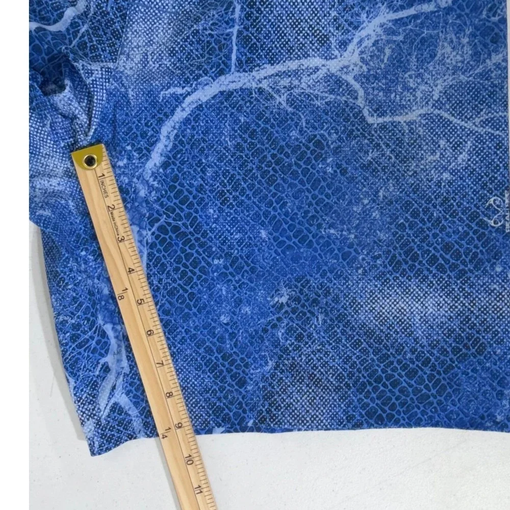 Columbia PFG Board Shorts Size 40 Blue‎ Realtree Mako Snakeskin Fishing Beach